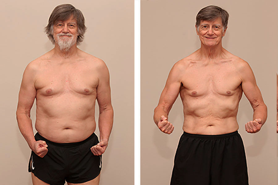 Bill age 76 after losing 32 pounds in 12 weeks