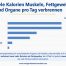 Infographik wie viele Kalorien Muskeln, Fettgeweben und Organe pro Tag verbrennen