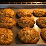 9 doppelte-Bananen-Hafer-Protein-Kekse im Backofen