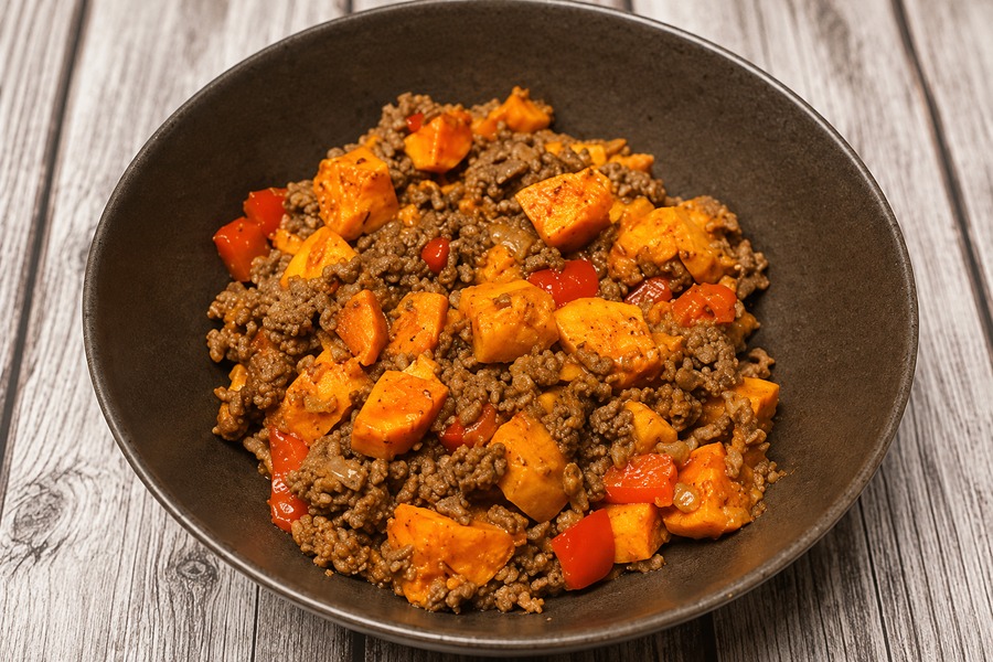 Süßkartoffel-Hackfleisch-One-Pot